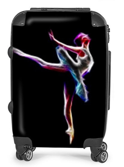 danseuse étoile ballet opéra danse classique ballerina ballerine motif valise rideau à roulette personnalisé