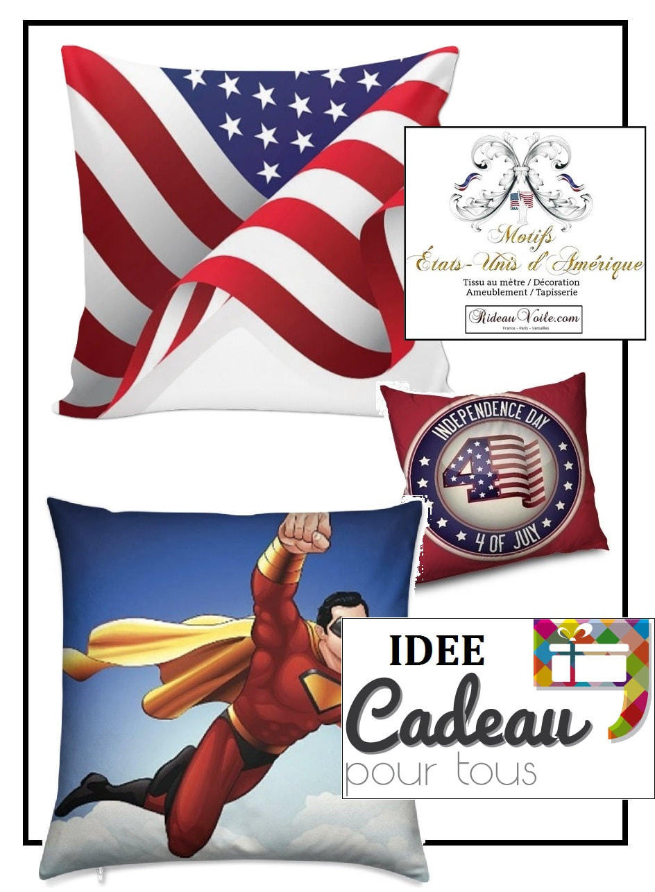 Photo Rideaux tissus motif flag fabrics upholstery design tissus États-Unis United States of America motif usa