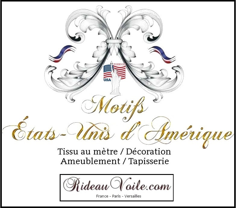 Tissu ameublement décoration rideau coussin couette motif imprimé USA DRAPEAU AMéRICAIN