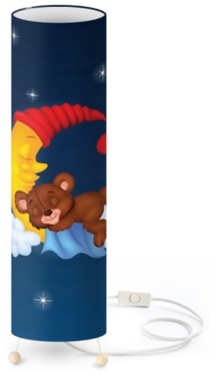 bleu dodo Tissu imprimé sur mesure pour décoration univers enfant bébé avec motif Ourson Teddy ours. Rideau, housse couette, coussin, luminaire, lampe. Textile ameublement haut de gamme Kids Paris France Versailles.