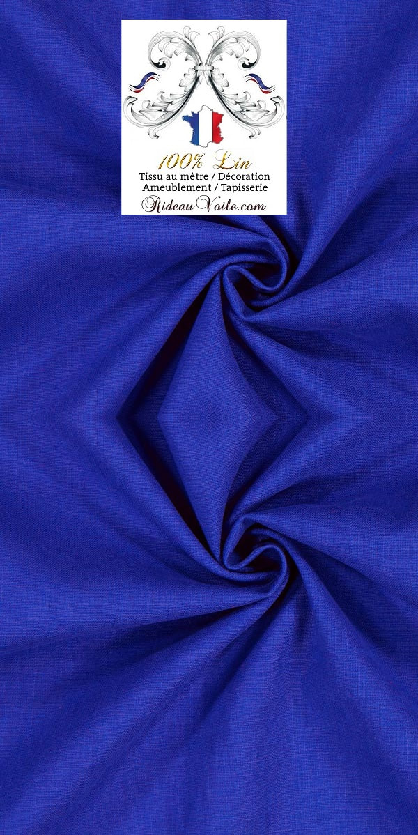 rideau tissu ameublement décoration Lin coloré haut de gamme luxe Suisse Genève Paris Versailles Monaco Nices toile lin sur mesure au mètre