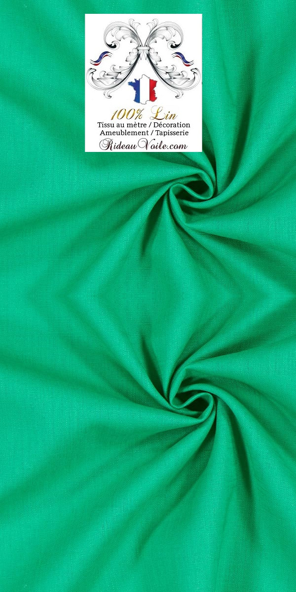 rideau tissu ameublement décoration Lin coloré haut de gamme luxe paris versailles monaco nices toile lin sur mesure au mètre