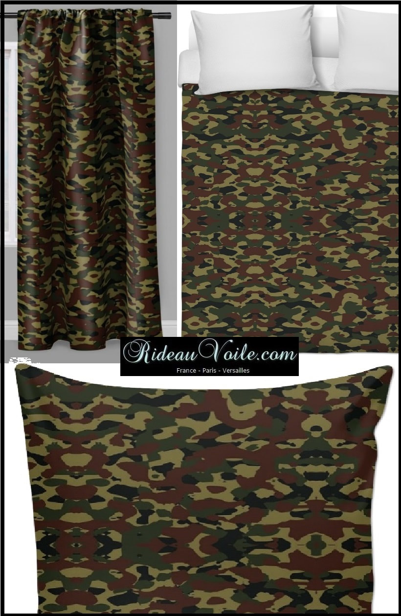 tissu-armée-camouflage-militaire-textile-décoration-au mètre-