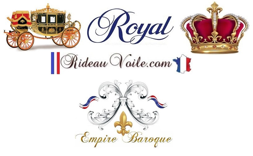 tradition style empire tissu fleur de lys or ameublement luxe paris Versailles France Roi Reine