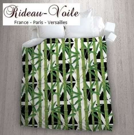 housse de couette style tissu ameublement luxe Paris France Versailles textile motif exotique rideau fleur plante imprimé