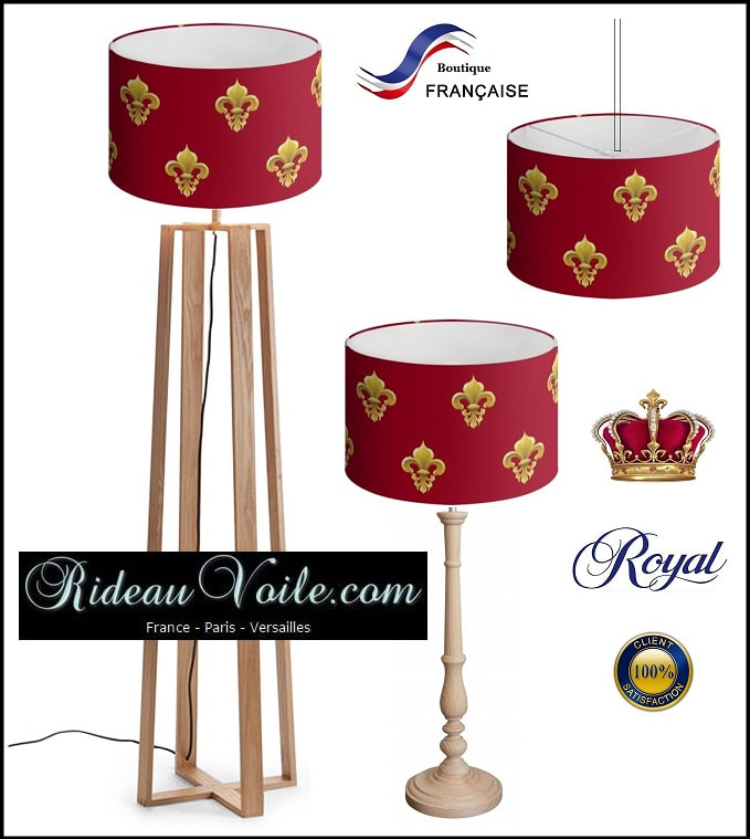 ornement style empire fleur de lys royal tissu ameublement noir argent France Paris Versailles