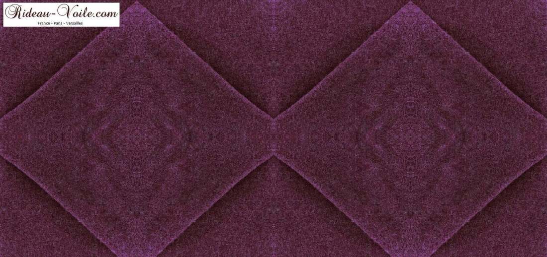 tissu rideau violet pourpre lilas  plaid au mètre laine vierge bouillie
