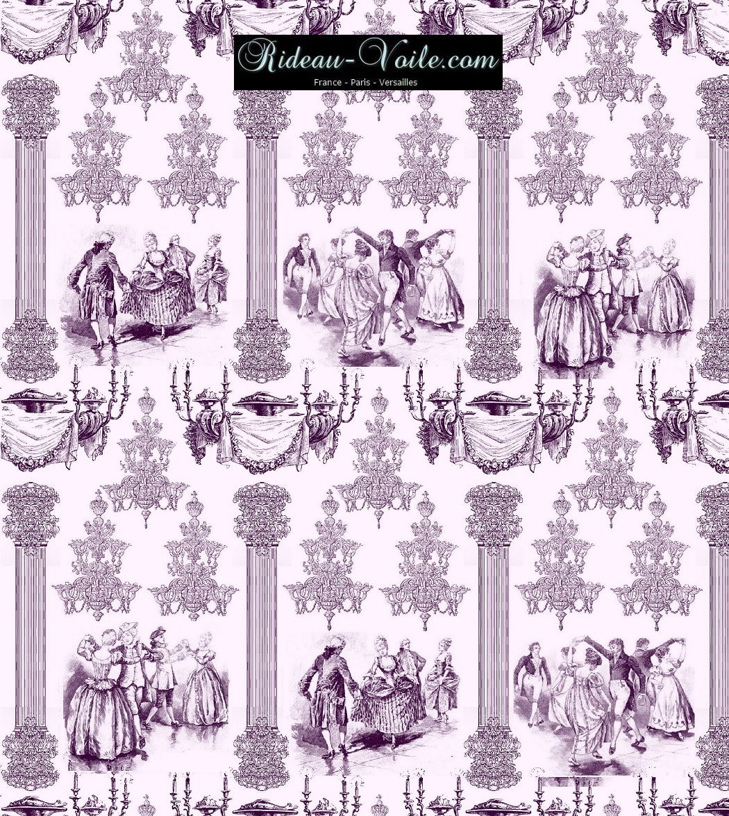accessoire déco Paris Versailles tissu ameublement style Empire Toile de Jouy au mètre sur mesure rideau coussin couette abat-jour tapisserie décoration papier-peint