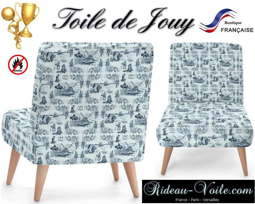 Boutique tissu au mètre Toile de Jouy ameublement décoration textile rideau empire classique style