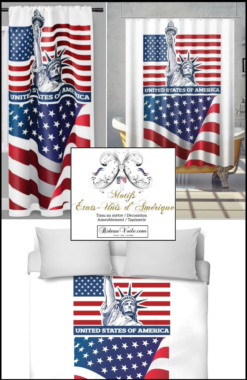 Patterned fabric US flag pattern Decoration style the United States of Ame Wéi wielen ech d'Gréisst vun Ärem gedréckte Muster Duvet Cover USA