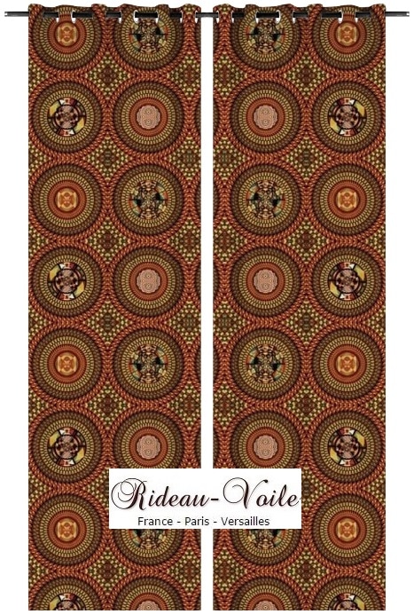imprimé ethnique exotique tropical tissu style pagne africain ankara wax  rideau au mètre Afrique 
