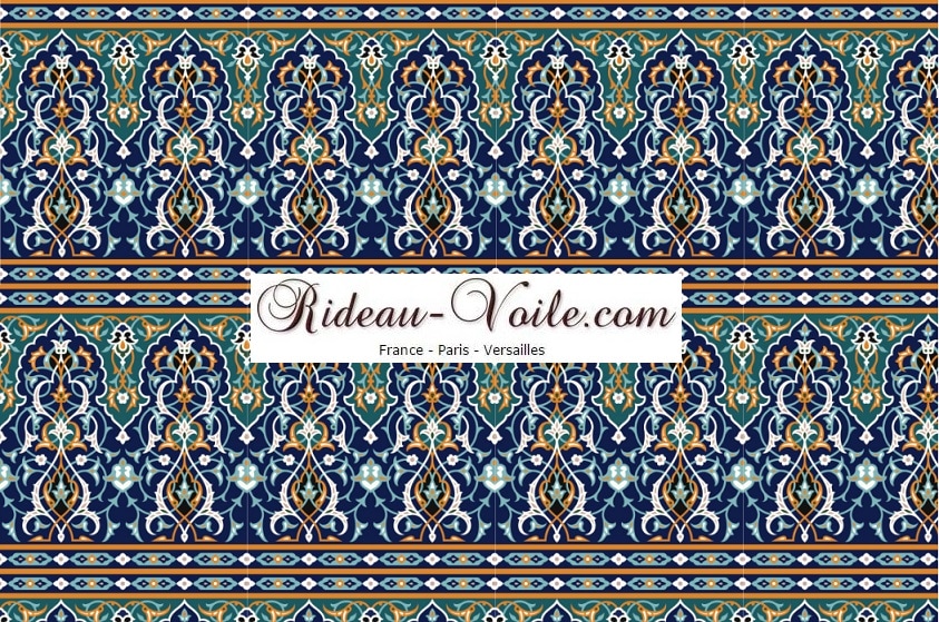 mosaîque arabesque traditionnel artisanat tissu rideau coussin couette motif afrique oriental maghreb arabe ethnique ameublement décoration sur mesure au mètre style Maroc berbère