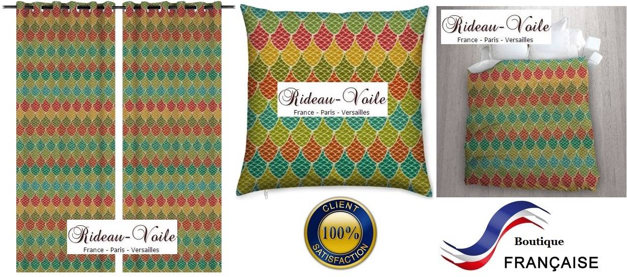  agencement tissu textile motif imprimé pagne wax style africain Afrique kente bazin bogolan au mètre décoration ameublement