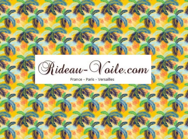 décoration rideau tissu toile feuillage vert bambou branche arbre afrique paysage perroquet tissu motif style exotique tropical plantes imprimé ameublement exotique tropical palmier