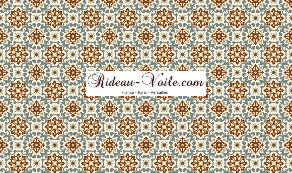 ethnique mosaîque arabesque traditionnel artisanat tissu rideau coussin couette motif afrique oriental maghreb arabe ethnique ameublement décoration sur mesure au mètre style Maroc berbère