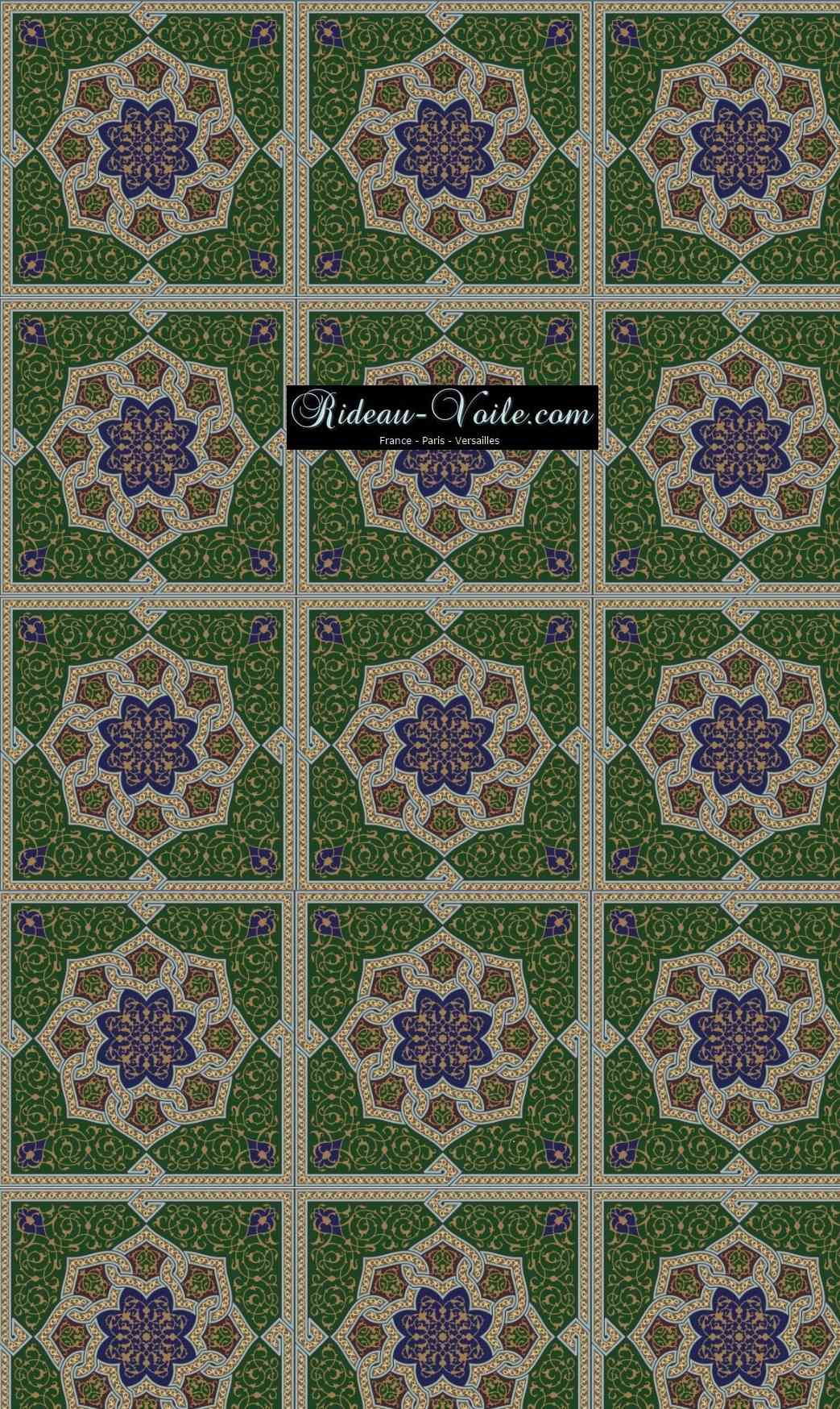 arabesque traditionnel artisanat tissu rideau coussin couette motif afrique oriental maghreb arabe ethnique ameublement décoration sur mesure au mètre