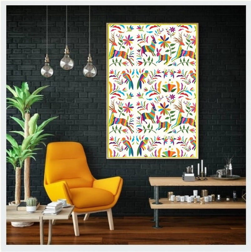 design Otomi luxury tendance Mexican ethnic exotique decoration decorating fabrics meter mexicain home rideau drapes curtain upholtery tapestry ameublement