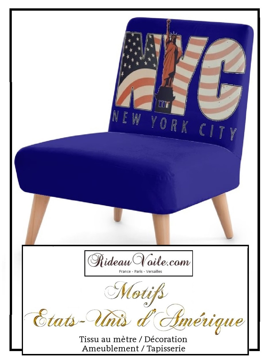 USA VILLE NEW YORK rideau rideau tissu ameublement motif imprimé tissus motifs imprimés usa américain americain  