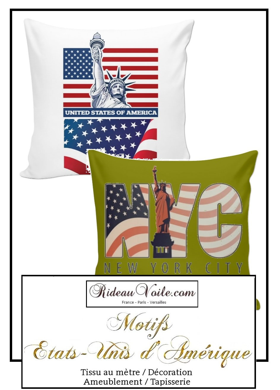 housse couette fête salut USA tissu tissu textile ameublement décoration motif imprimé USA états unis Amérique américain drapeau ballon soldat rideau